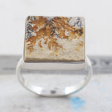 Russian Dendritic Opal Sterling Silver Ring