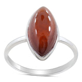 Hessonite (Gomed) Silver Fine Ring