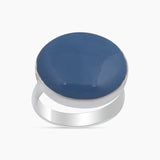 925 Sterling Silver Blue Opal Rings