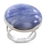 Sodalite Gemstone Sterling Silver Ring