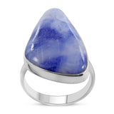 Sodalite Gemstone Sterling Silver Ring