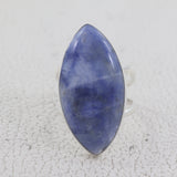 Sodalite Gemstone Sterling Silver Ring