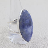 Sodalite Gemstone Sterling Silver Ring