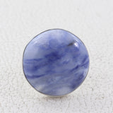 Sodalite Gemstone Sterling Silver Ring