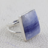 Sodalite Gemstone Sterling Silver Ring