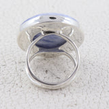 Sodalite Gemstone Sterling Silver Ring