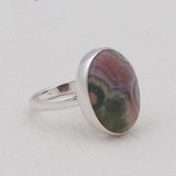 Beautiful & Natural Ocean Jasper 925 Sterling Silver Designer Ring