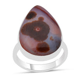 Beautiful & Natural Ocean Jasper 925 Sterling Silver Designer Ring