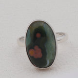 Beautiful & Natural Ocean Jasper 925 Sterling Silver Designer Ring