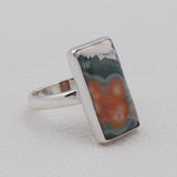 Beautiful & Natural Ocean Jasper 925 Sterling Silver Designer Ring