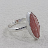 Rhodochrosite Silver Ring