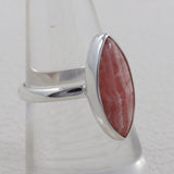 Rhodochrosite Silver Ring