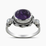 Tourmaline Silver Rings