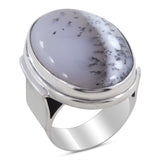 Charoite Gemstone 925 Sterling Silver Men's Ring