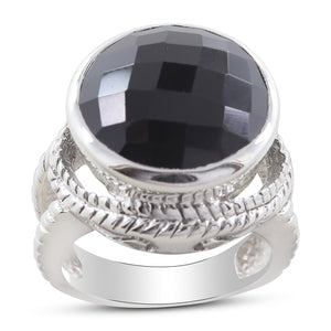 925 Sterling Silver Black Onyx Ring