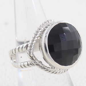 925 Sterling Silver Black Onyx Ring