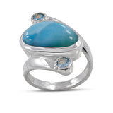 Sponge Coral Sterling Silver Rings