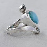 Sponge Coral Sterling Silver Rings