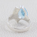 Blue Topaz Silver Ring