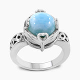 Rainbow Moonstone Silver Rings