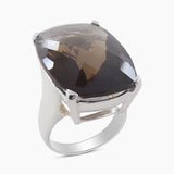 Smoky Quartz 925 Sterling Silver Rings