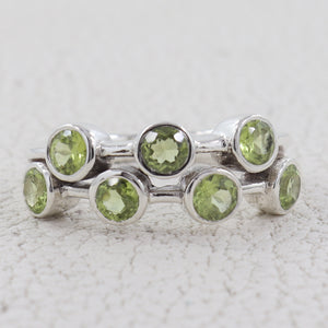 Peridot Silver Ring