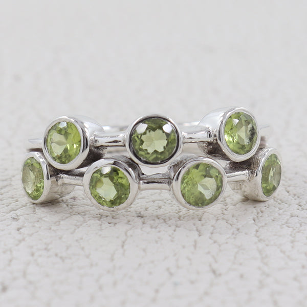 Peridot Silver Ring