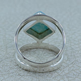 Larimar Silver Ring