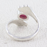 Garnet Silver Ring