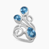 Natural Labradorite Silver Rings
