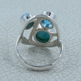 Larimar Silver Ring