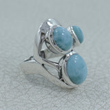 Larimar Silver Ring