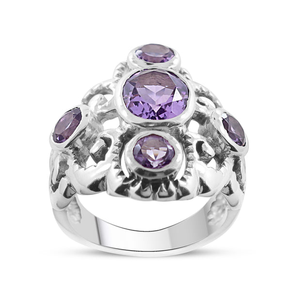 Amethyst gemstone 925 Sterling Silver Ring