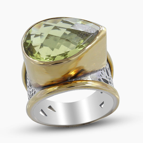 Citrine Silver Rings