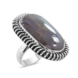 Ammolite 925 sterling silver ring