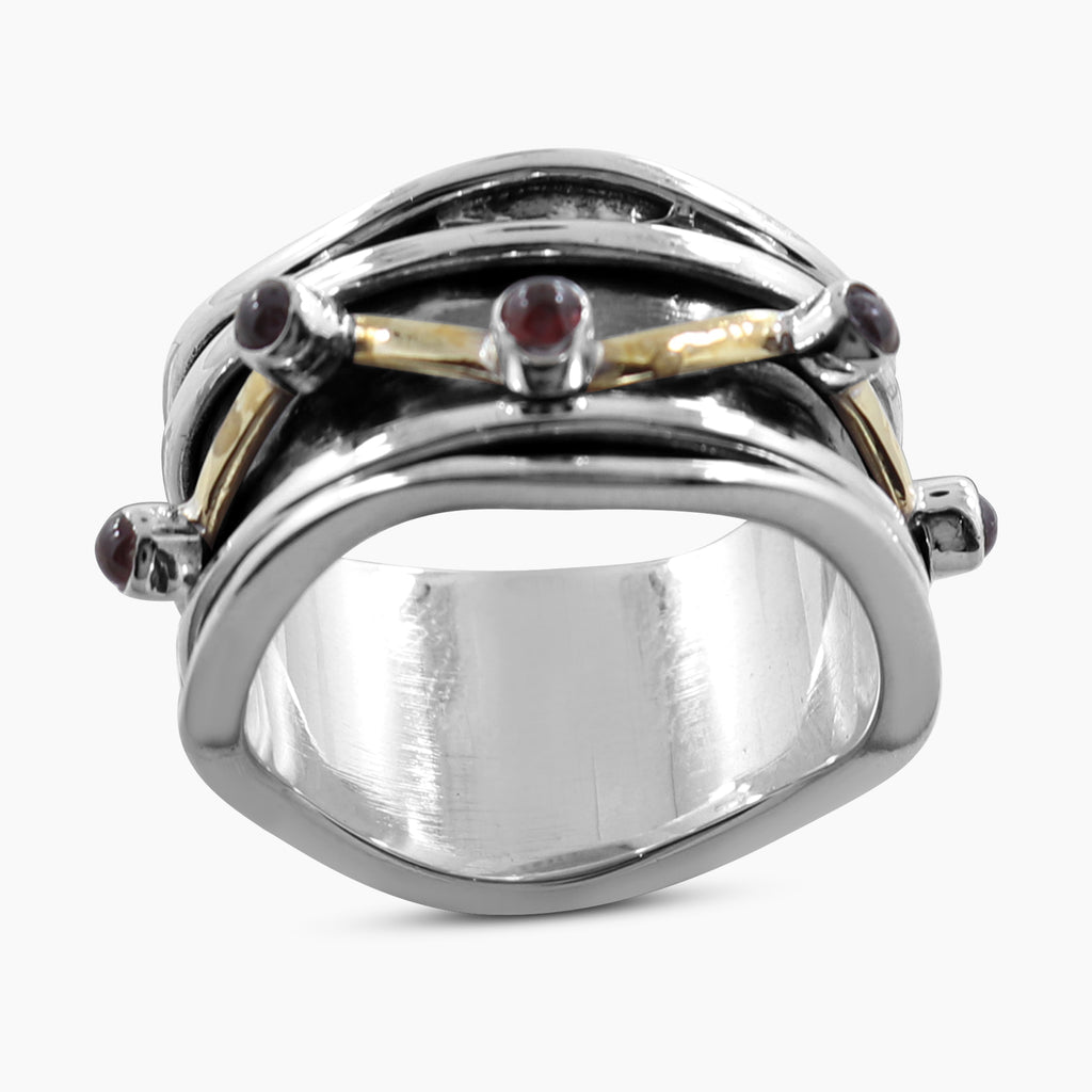 925 Sterling Silver Garnet Rings