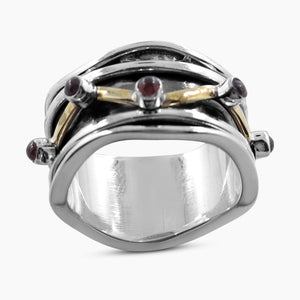925 Sterling Silver Garnet Rings