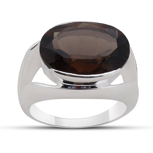 Green Amethyst Silver Ring