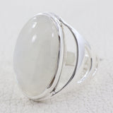 Natural Labradorite Silver Ring