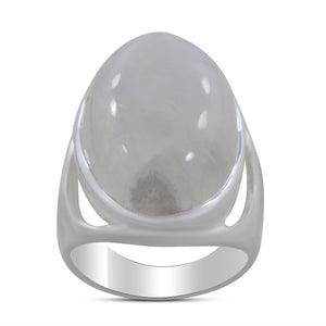 Natural Labradorite Silver Ring