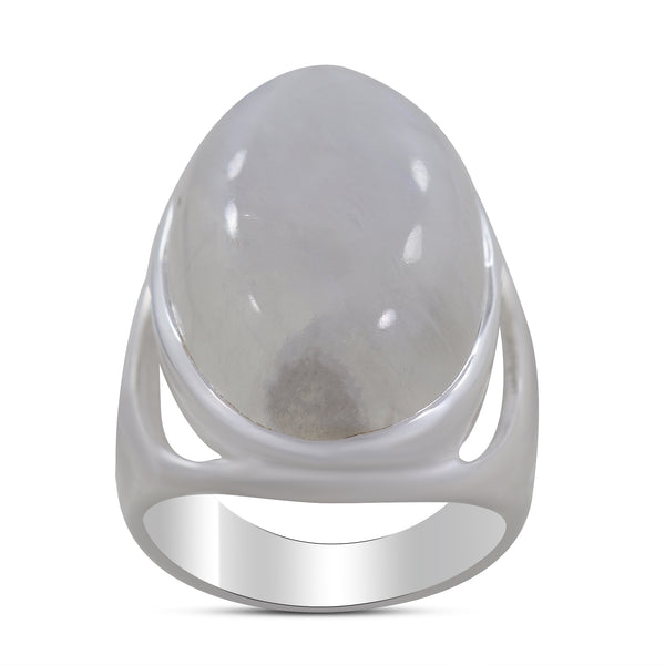 Natural Labradorite Silver Ring