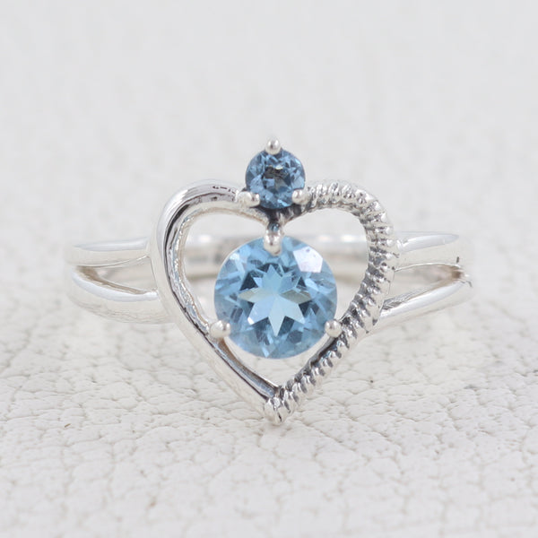 Blue Topaz  925 sterling silver Ring