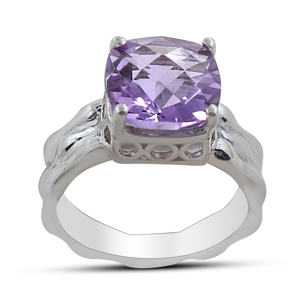 925 Sterling Silver Amethyst Ring