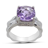925 Sterling Silver Amethyst Ring