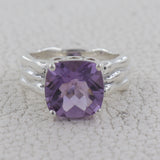 925 Sterling Silver Amethyst Ring