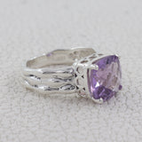 925 Sterling Silver Amethyst Ring