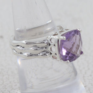925 Sterling Silver Amethyst Ring