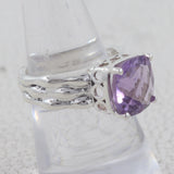 925 Sterling Silver Amethyst Ring