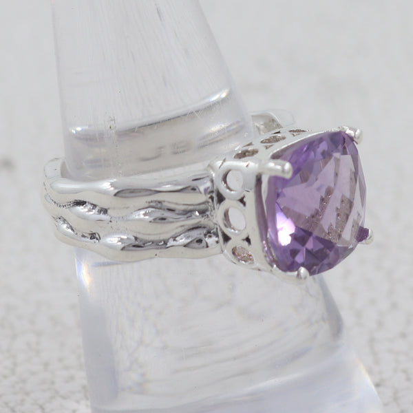925 Sterling Silver Amethyst Ring