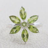 Peridot Gemstone 925 Sterling Silver Ring